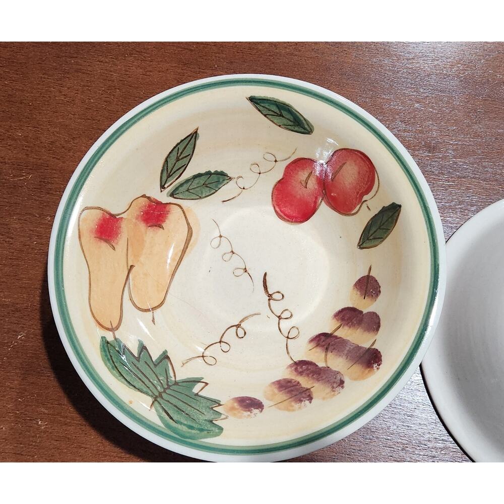 Royal Norfolk Tuscan Fruit Pattern Salad Bowls Set Of 4